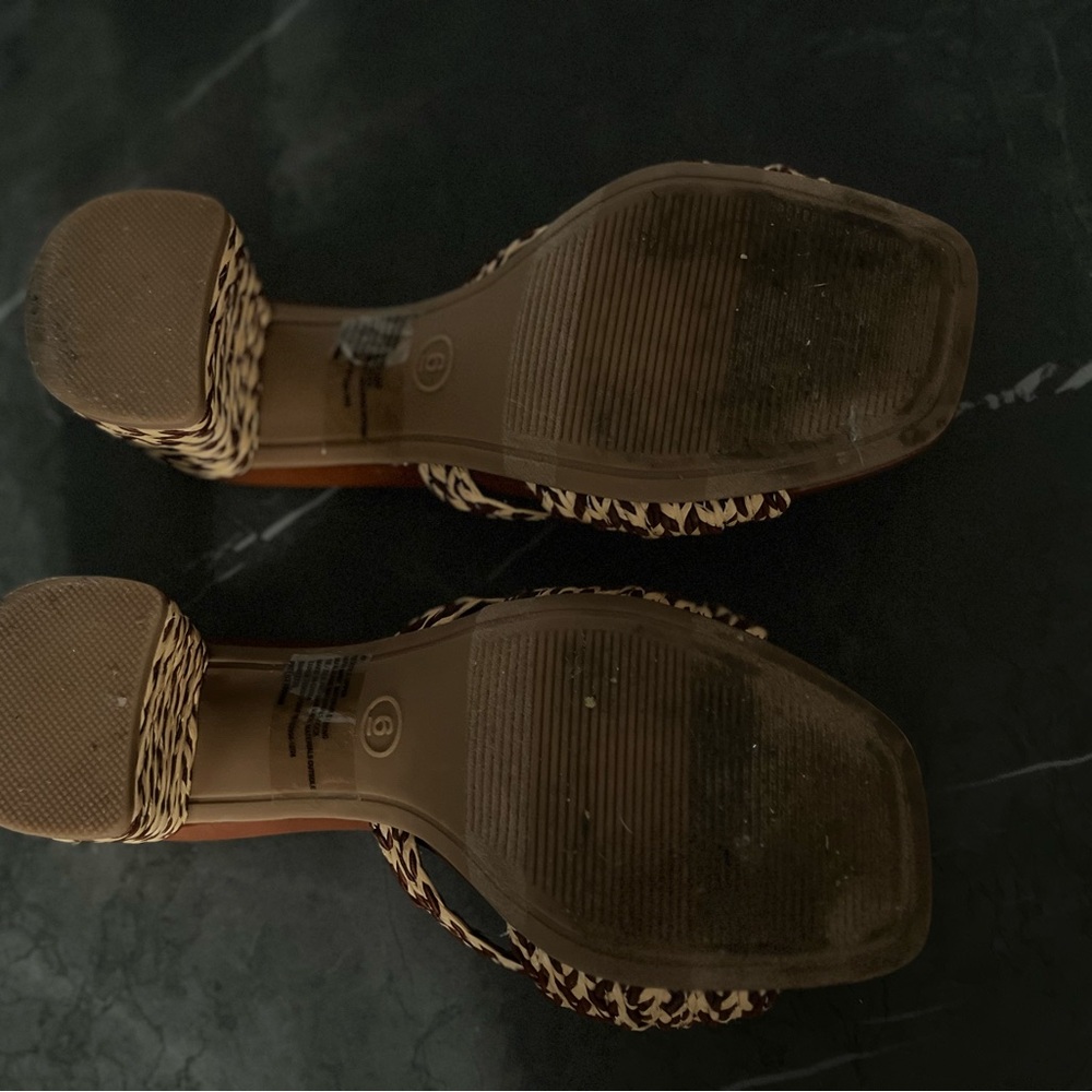 Universal Thread Aaliyah Raffia Strappy Knot Sand… - image 4